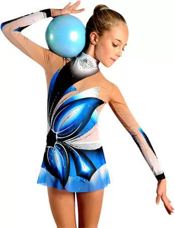 Ballon Pastorelli Kiss & Cry Bleu-Argent pour la gymnastique rythmique